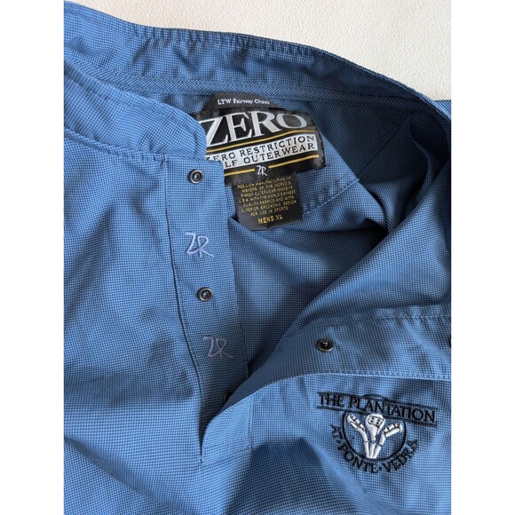 ZERO Restriction Golf Jacket Pullover Mens XL 1/4 Snap Light Weight Windbreaker - Picture 5 of 10